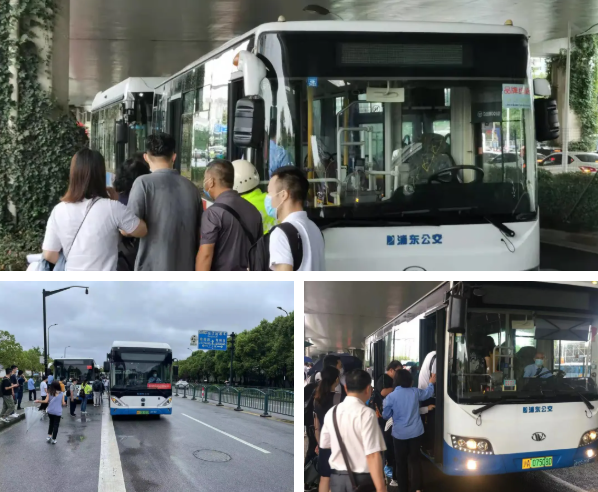 “燦都”來(lái)襲，浦東公交140輛車應(yīng)急執(zhí)行配套軌交停運(yùn)接駁輸運(yùn)任務(wù)(圖3)